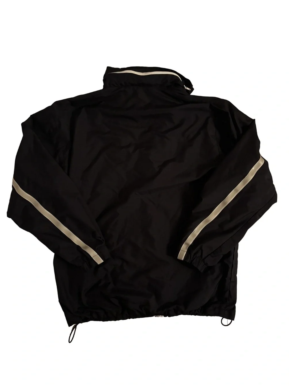 Enyce Y2K Windbreaker Jacket - Black with Reflective Stripe - Picture 5 of 7